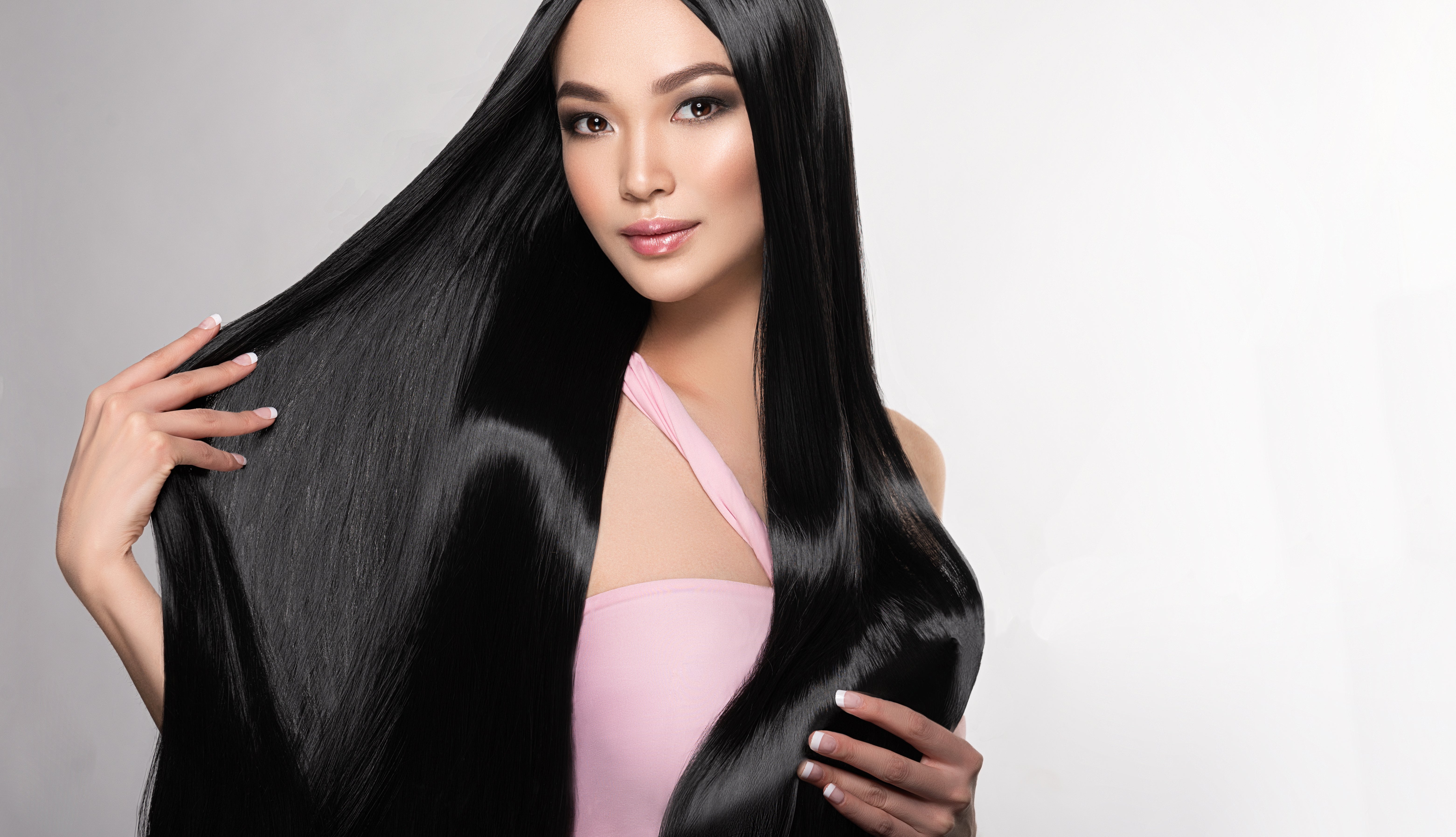 Asian girl with long hairs